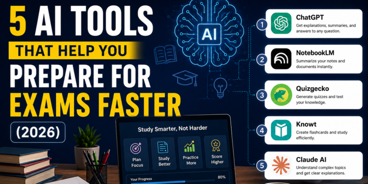5 AI Tools That Help You Prepare for Exams Faster (2026)
