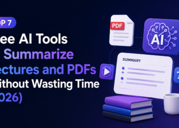 Top 7 Free AI Tools to Summarize Lectures and PDFs Without Wasting Time