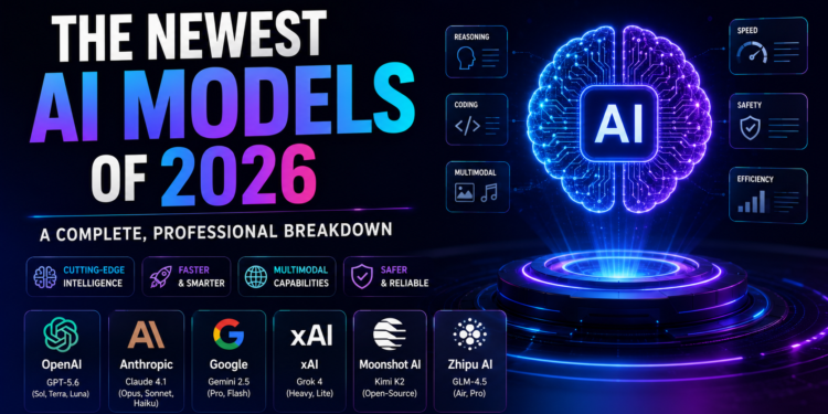 The Newest AI Models of 2026: A Complete, Professional Breakdown